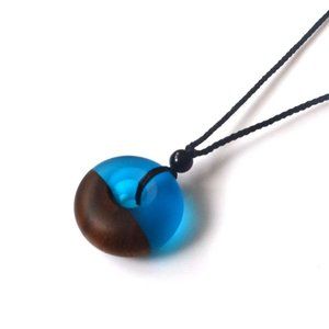 Old Pendant And Writting Wood With Grace Buckle